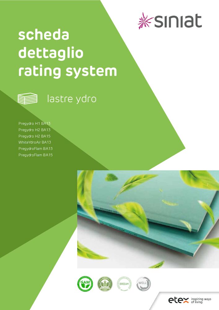 Scheda Rating System lastre ydro 